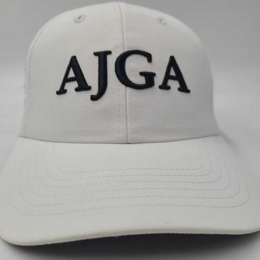 Club at Carlton Woods Hat Adjustable Imperial White AJGA Golf Course Logo Men